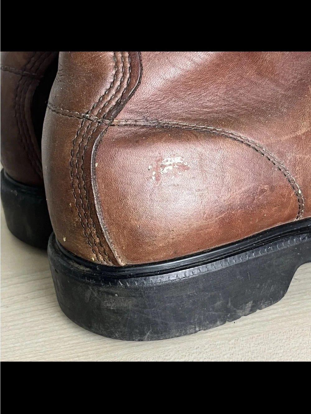 Red Wing Size 11B Moc Steel Toe Work Boots 4440 Men's Brown Leather Vintage